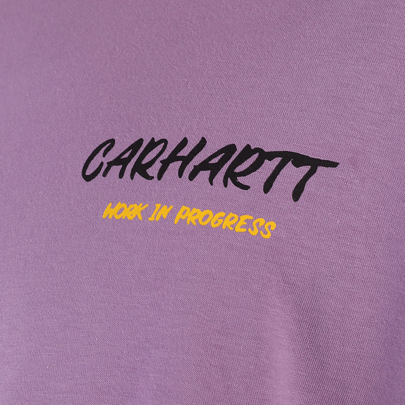 мужская фиолетовая футболка Carhartt WIP S/S Built From Scratch T-Shirt I031725-violanda - цена, описание, фото 2